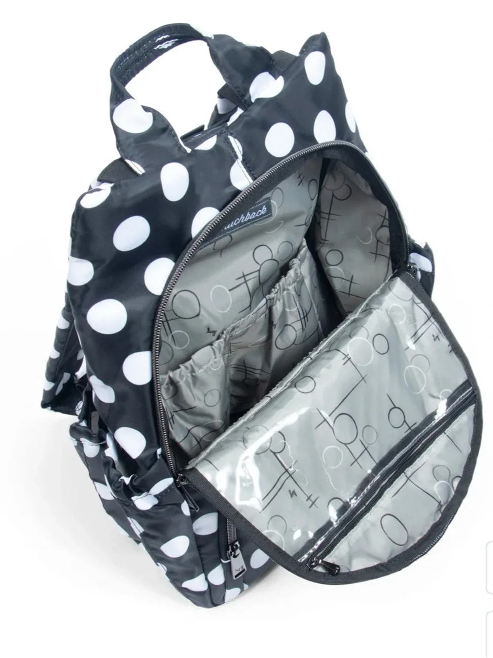 NWT- lug Black Large Dot Backpack